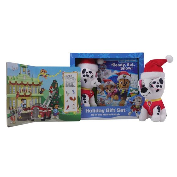 Nickelodeon PAW Patrol Holiday Gift Set With‎ Marshall Plush & Book - Picture 2 of 3